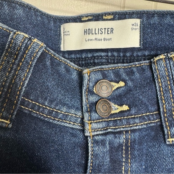 Hollister Low-Rise Dark Wash Bootcut Jeans - Picture 12 of 14